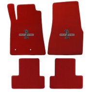 Lloyd 2005-2010 Mustang & Shelby Red Floor Mats with Cobra GT500 Logo