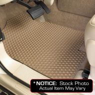 Lloyd Mats All Weather Rubber Floor Mats Front and Rear Set Compatiable for Toyota Solara - Convertible - Tan (2004 04 2005 05 2006 06 2007 07 2008 08)