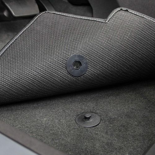  Lloyd Mats LogoMat Custom Floor Mats for Chevy Camaro 2016 - ON 4Pc Front & Back Set, Charcoal Carpet Mats