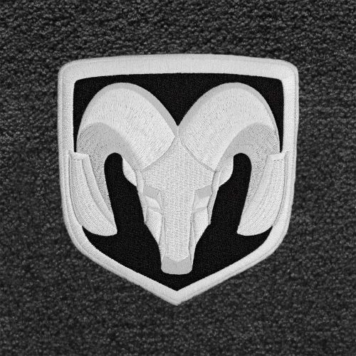  Lloyd Mats Fits 2013-2016 Dodge Ram 1500 Crew Cab Dark Slate Velourtex Floor Mats - Horns Logo