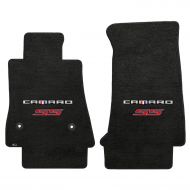 Lloyd Mats VELOURTEX Floor Mats for CAMARO 2016-ON 2PC Mats EBONY VELOURTEX CAMARO + SS RED DOUBLE LOGO