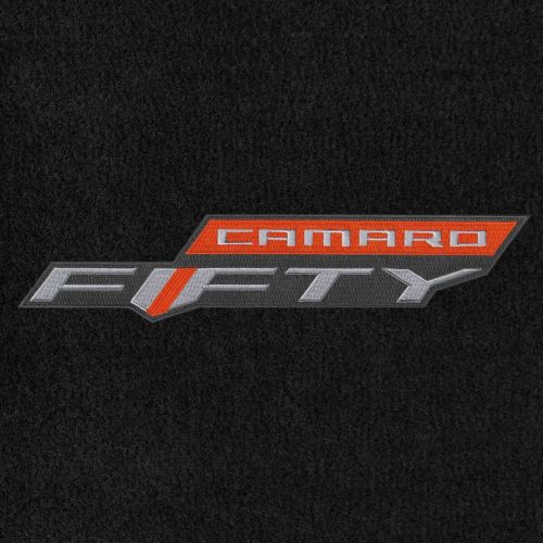  Lloyd Mats Fits CAMARO 2017 Custom Fit 2 PC Floor Mats EBONY VELOURTEX 50TH ANNIVERSARY LOGO