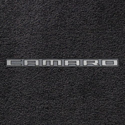  Lloyd Mats Fits 2010-2015 Camaro Ebony Black Front & Rear Floor Mats - Silver CAMARO Logos
