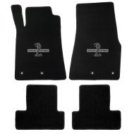 Lloyd Mats Fits 2013-2014 Ford Mustang Black Heavy Plush Floor Mats Front and Rear Shelby GT500 Logo
