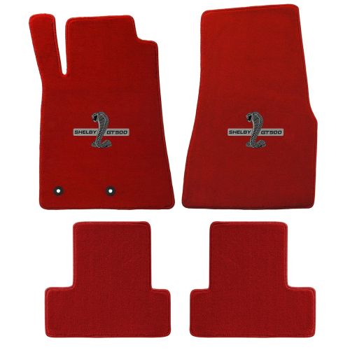  Lloyd Mats 2011-12 Mustang & Shelby Red 4pc Floor Mats - Cobra GT500 Logo