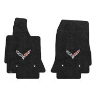 Lloyd Mats Fits 2014-2018 C7 Corvette Stingray Floor Mats w/ Flags: Black