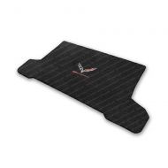 Lloys Mats Corvette Grand Sport w/ Crossed Flags Cargo Mats - Lloyds Mats: C7 Grand Sport - Jet Black (Coupe)