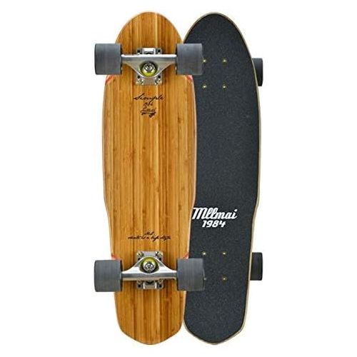  Lmai skateboards LMAI 27 Bamboo Wood Cruiser Complete Skateboard Longboard