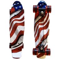 Lmai Skateboards Lmai 22 Cruiser Skateboard Grapnic Floral Galaxy Complete Skateboard (USFLAG)