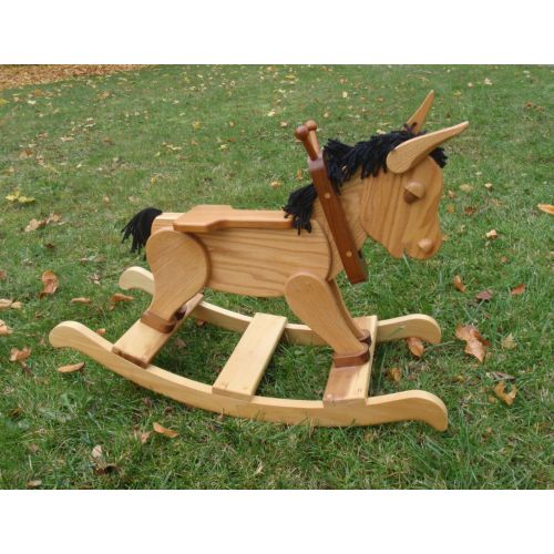  LoVeElegance Wooden Rocking Horse, Riding Rocking Horse.