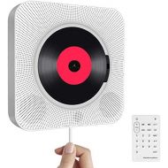 [아마존베스트]Loacy Portable CD Player with Bluetooth, Wall Mounted Built-in HiFi Speakers, Home Audio Speaker with Remote Control, FM Radio, USB MP3, AUX In/Output of 3.5 mm Headphone Jack, White