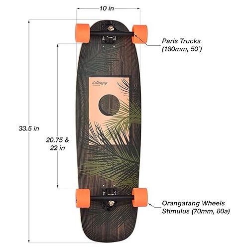  Loaded Boards Omakase Bamboo Longboard Skateboard Complete