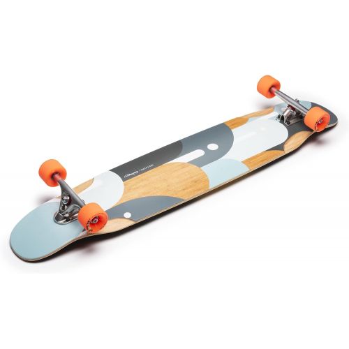  Loaded Boards MATA Hari Bamboo Longboard Skateboard Complete (Fat Free 80a Wheels, Paris 180mm 50° Trucks)