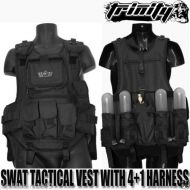 Loader Tactical Paintball Vest With Pod Pack,Paintball Body Armor With Pack,4+1 Harness