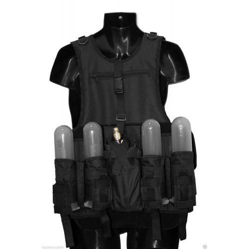  Loader Tactical Paintball Vest With Pod Pack,Paintball Body Armor With Pack,4+1 Harness