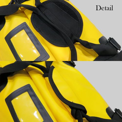  Loboo Waterproof Bag Expedition Dry Duffel Bag Motorcycle Luggage For Travel,Sports, Cycling,Hiking,Camping (40l, yellow)