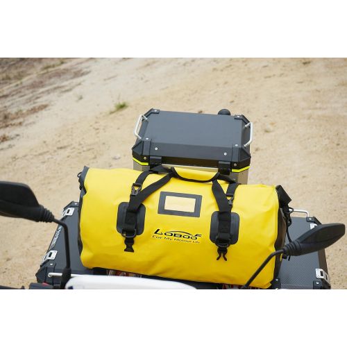  Loboo Waterproof Bag Expedition Dry Duffel Bag Motorcycle Luggage For Travel,Sports, Cycling,Hiking,Camping (40l, yellow)