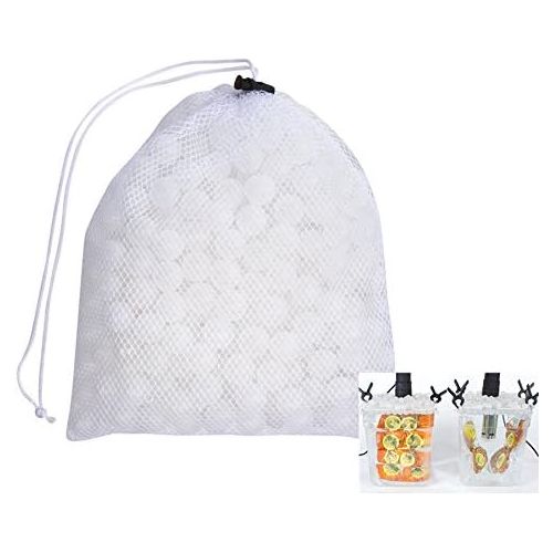  [아마존베스트]Locisne Sous Vide Cooking Balls BPA-Free 20 mm 250 Balls with Mesh Dry Bag for Anova Joule Cookers Water Bath Cooking and Sous Vide Container