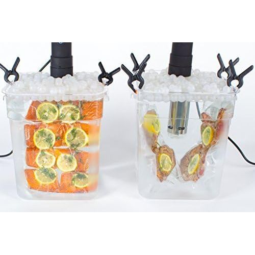  [아마존베스트]Locisne Sous Vide Cooking Balls BPA-Free 20 mm 250 Balls with Mesh Dry Bag for Anova Joule Cookers Water Bath Cooking and Sous Vide Container