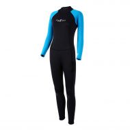 Lockys sports lockys sports Womens Full Wetsuits,Full Body Diving Suit Premium NeopreneLong Sleeve Long Leg BackZip with Adjustable Collar for Diving Surfing Snorkeling for Women