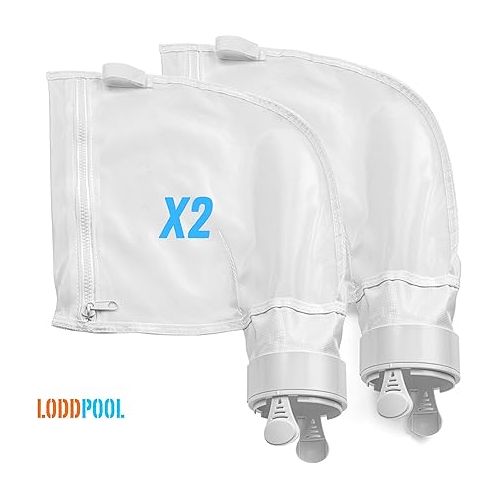  Polaris 280 Filter Bag Fine Mesh Replacement, Zippered All Purpose K13 Pool Cleaner Filter (2 Pack)