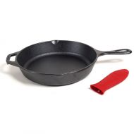 Lodge Logic 10.25 Inch Skillet with Free Red Silicone Handle Holder