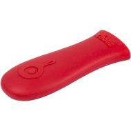 Lodge Silicone Hot Handle Holder - Dishwasher Safe Hot Handle Holder Designed for Lodge Cast Iron Skillets 9 Inches+ w/ Keyhole Handle - Reusable Heat Protection Up to 500° - Red