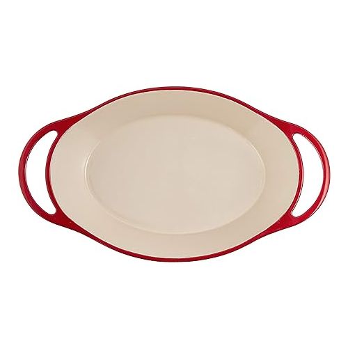 롯지 Lodge Oval casserole, 2 Quart, Red