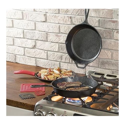 롯지 Lodge L6SPA41 Essential Pan Set, 7-Piece, Black