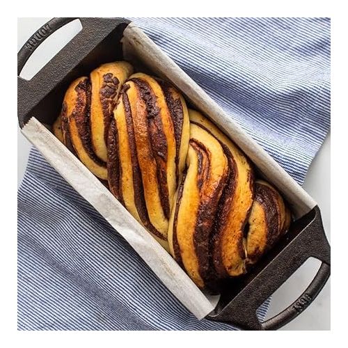 롯지 Lodge Cast Iron Loaf Pan 8.5x4.5 Inch, Black