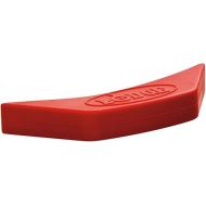Lodge Silicone Assist Handle Holder - Dishwasher Safe Hot Handle Holder Designed for Traditional Lodge Cast Iron Dual Handle Products - Reusable Heat Protection Up to 450° - Red