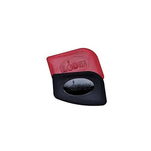 롯지 Lodge SCRAPERPK Durable Pan Scrapers, Red and Black, 2-Pack