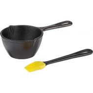 Lodge Cast Iron Silicone Brush Melting Pot, 15.2 oz, Black (Packaging may vary)