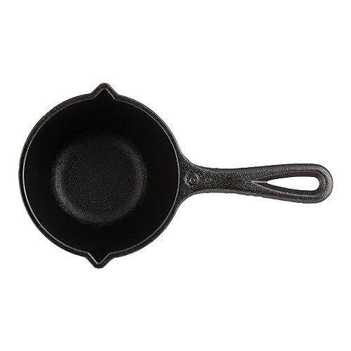 롯지 Lodge Cast Iron Silicone Brush Melting Pot, 15.2 oz, Black (Packaging may vary)