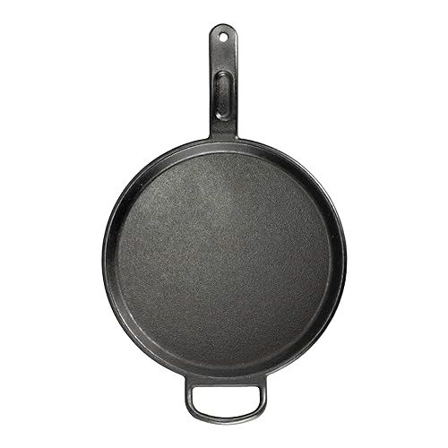 롯지 Lodge BOLD 12 Inch Seasoned Cast Iron Griddle, Design-Forward Cookware,Black