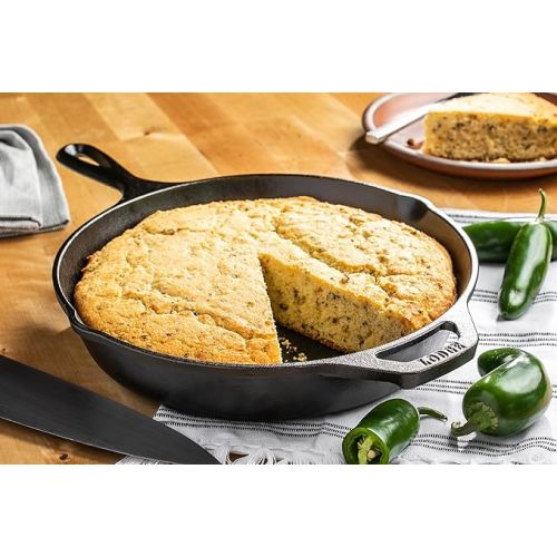 롯지 Lodge Cast Iron Skillet Cornbread - Pair with Cast Iron Skillet, Wedge Pan, Cornstick Pan or Muffin Pan, Quality Ingredients, 16 oz (4 Pack) - Hotshot Jalapeno