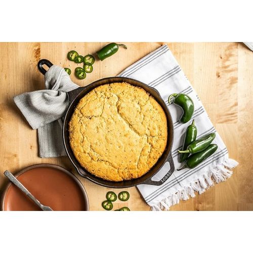 롯지 Lodge Cast Iron Skillet Cornbread - Pair with Cast Iron Skillet, Wedge Pan, Cornstick Pan or Muffin Pan, Quality Ingredients, 16 oz (4 Pack) - Hotshot Jalapeno