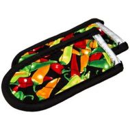 Lodge Fabric Hot Handle Holder (Pack of 2) - Machine Washable Hot Handle Holder Designed for Traditional Lodge Cast Iron Products - Reusable Heat Protection Up to 350° - Multi-Color Chili Pepper