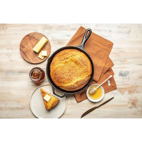 롯지 Lodge Cast Iron Skillet Cornbread - Pair with Cast Iron Skillet, Wedge Pan, Cornstick Pan or Muffin Pan, Quality Ingredients, 17.4 oz (4 Pack) - Sweet As Honey