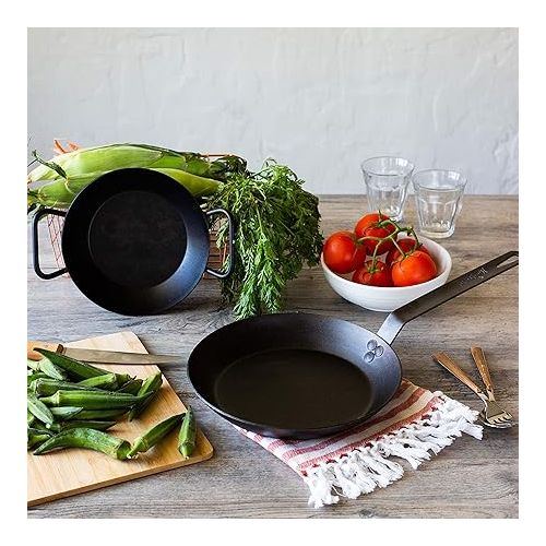 롯지 Lodge Manufacturing Company CRS8DLH Carbon Steel Skillet, 8