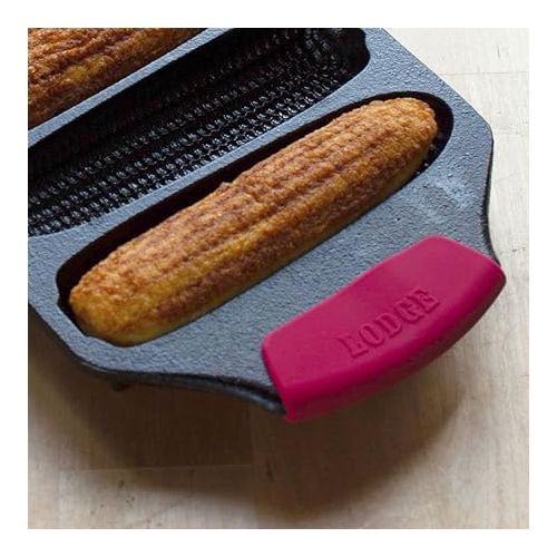 롯지 Lodge ASBG41 Bakeware Silicone Grips, Red, Set of 2, One Size