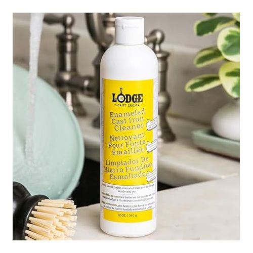 롯지 Lodge Enameled Cast Iron Cleaner, 12 Fl Oz