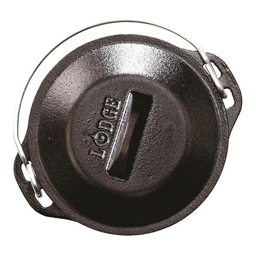 롯지 Lodge Cookware Cover, Cast Iron, 5 inch, Black