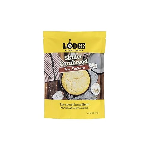 롯지 Lodge Cast Iron Skillet Cornbread - Pair with Cast Iron Skillet, Wedge Pan, Cornstick Pan or Muffin Pan, Quality Ingredients, (4 Pack) - Variety Pack