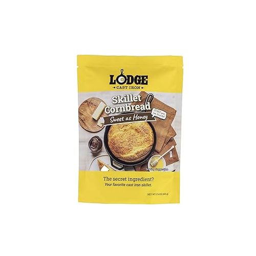 롯지 Lodge Cast Iron Skillet Cornbread - Pair with Cast Iron Skillet, Wedge Pan, Cornstick Pan or Muffin Pan, Quality Ingredients, (4 Pack) - Variety Pack