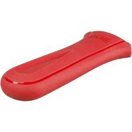 Lodge Deluxe Silicone Hot Handle Holder - Dishwasher Safe Hot Handle Holder Designed for Lodge Cast Iron Skillets 9 Inches+ w/ Keyhole Handle - Reusable Heat Protection Up to 550° - Red