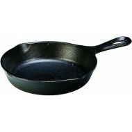 Lodge 6-1/2 Inch Cast Iron Pre-Seasoned Skillet - Signature Teardrop Handle - Use in the Oven, on the Stove, on the Grill, or Over a Campfire, Black