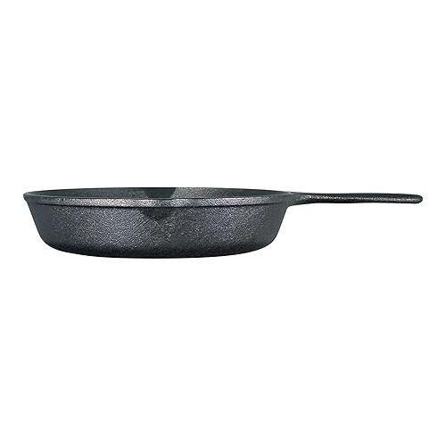 롯지 Lodge 9 Inch Cast Iron Pre-Seasoned Skillet - Signature Teardrop Handle - Use in the Oven, on the Stove, on the Grill, or Over a Campfire, Black