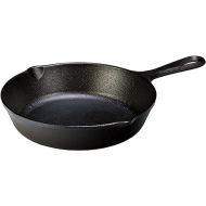 Lodge 8 Inch Cast Iron Pre-Seasoned Skillet - Signature Teardrop Handle - Use in the Oven, on the Stove, on the Grill, or Over a Campfire, Black