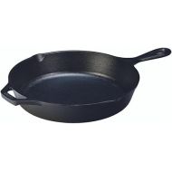 Lodge Seasoned Cast Iron Skillet - 12 Inch Ergonomic Frying Pan with Assist Handle, black